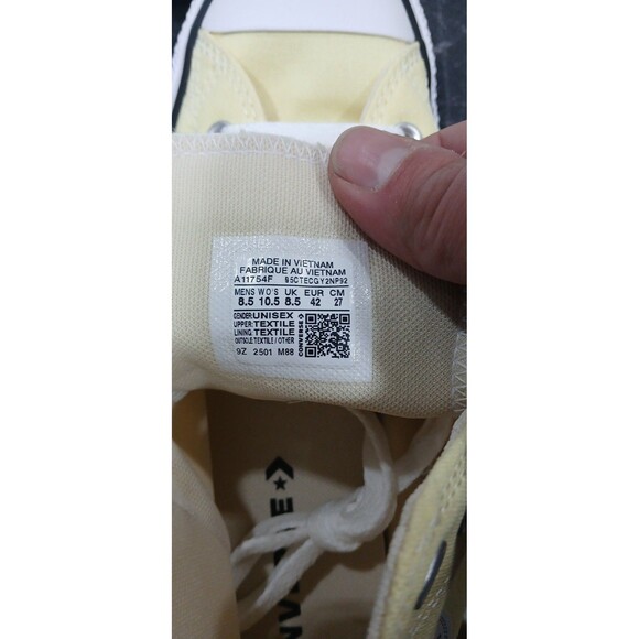 Converse Unisex Chuck Taylor All Star Canvas High Shoes Size Men 8.5/Wmns 10.5 - Picture 8 of 8